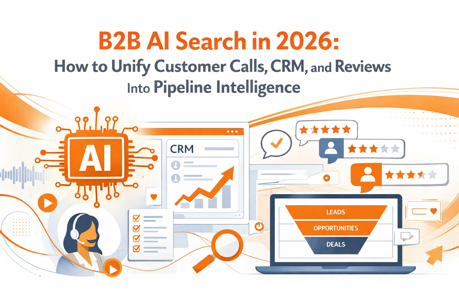 B2B AI Search: How to Unify Customer Calls, CRM, & Reviews Into Pipeline Intelligence